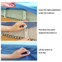 Portador De Sábanas De Cama Individual Clip Antideslizante Para Ropa Y Accesorios De Hogar Material Plástico Fijo a Ángulo - details 8