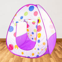 Carpa Para Niños Con Puntos Pequeña Casa De Juguete Doblabilidad Interior Y Exterior Juego De Princesa Para Niñas Y Niños - details 3