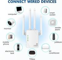 Repetidor WiFi, Extensor WiFi, Amplificador de Señal WiFi 1200Mps, WiFi Booster Doble Banda 5GHz y 2.4GHz, Modo Repetidor/Router/Ap, 4 Antenas, 2 Puertos LAN,Compatibilidad MacBook Air 13-Inch Laptop - details 2