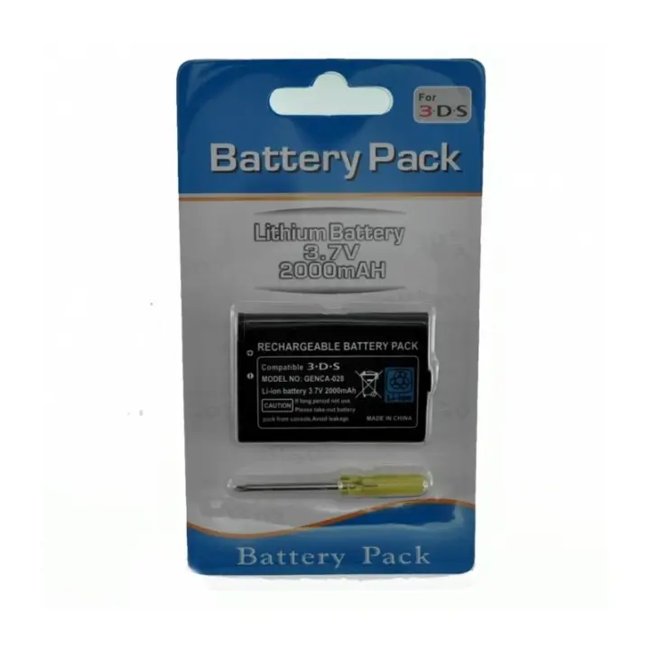 Bateria compatible con Nintendo 3DS / 2DS / N3DS / N2DS ⋆ CTR-001 / CTR-003 ⋆ Capacidad 2000 mAh ⋆ Repuesto compatible ⋆ Prolonga la autonomía ⋆ Ideal como sustitución de la original - 1