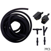Juego De 7 Piezas De Braza De Limpiaparabrisas Y Rojellador Ajustable En 4 Direcciones Con Válvula De Chequeo Tubo De Manguera 2m Pie T Recto - details 10