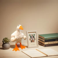 Porta Llaves De Ganso Magnético Con Estatua De Pato Musculoso Organizador De Herramientas De Mesa Juguete Divertido Regalo De Despedida Para El Hogar - details 2