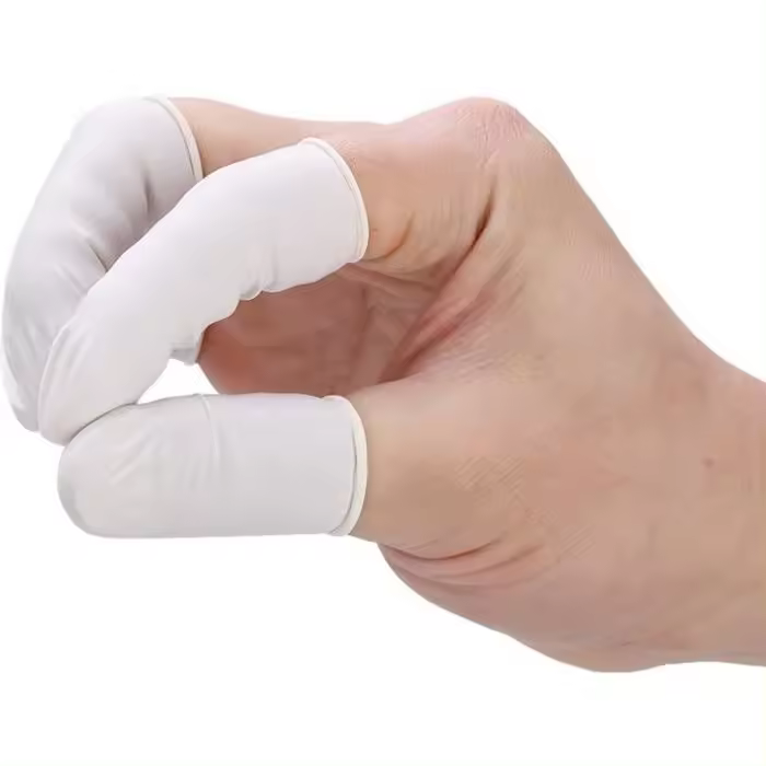 300 piezas de protectores de dedos de látex ultrafinos, seguros, duraderos, elásticos, herramienta para manicura y tatuajes -CYA - 1
