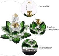 Botellas de Perfume de Cristal vacías, botella de Perfume de Cristal recargable en forma de Flor de Loto - details 2