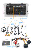 Radio para coche de 9 pulgadas, Android 12, para VW Passat 6 7 CC Polo GOLF 5 6, navegación GPS, Bluetooth, WiFi, Carplay, radio FM, unidad principal con pantalla dividida, con cámara - details 15