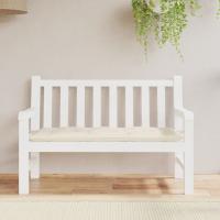 vidaXL Cojín de banco de jardín tela Oxford crema 120x50x7 cm - details 2
