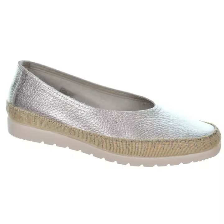 Mediterranea 40060 Zapato Confort Piel Metalizada Mujer - 1
