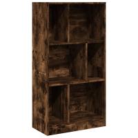 vidaXL Estantería madera de ingeniería 57x28,5x107,5 cm Blanco, Negro, Roble Sonoma Mueble Almacenaje Estantería para Oficina, Estudio, Dormitorio Estantería/Librería/ mueble de Almacenamiento - details 2