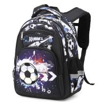 Mochila escolar con estampado de fútbol para niños, morral escolar de viaje para adolescentes - details 2