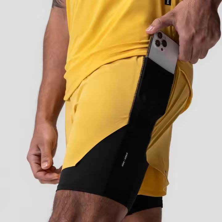 Nuevos Shorts Deportivos Para Hombre Verano Secado Rápido Falsos Dos Corridas Fitness Baloncesto Maratón Entrenamiento De Campo Cross-country - 1
