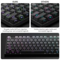 Juego De Teclas PBT Doble Fotocopia Grey 133 Teclas Para Teclado Mecánico Personalizado MX Switch Iluminación Por Traslucidez - details 5