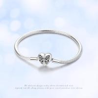 Pulseras clásicas de cadena de serpiente de plata esterlina 925 para mujer, compatibles con pulseras de cuentas europeas Pandora, dijes para mujer como regalo informal para el Día de la Madre - details 0