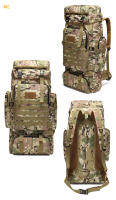 Mochila de Tela Oxford de 65L para Exterior, mochila táctica de camuflaje para senderismo, mochila de montañismo, mochila de viaje para parampar para helbres - details 16