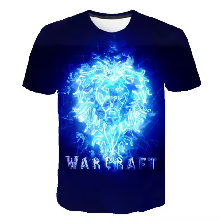 Camiseta De Moda Casual Para Hombre Y Mujer World of Warcraft 3D Printed Harajuku Oversized Tees Tops De Polyester Para El Verano - 1