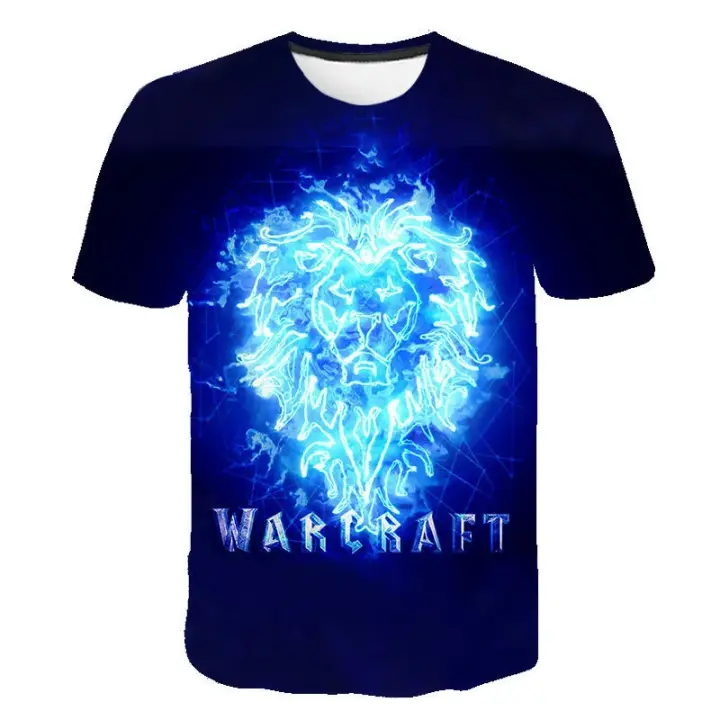 Camiseta De Moda Casual Para Hombre Y Mujer World of Warcraft 3D Printed Harajuku Oversized Tees Tops De Polyester Para El Verano - 1