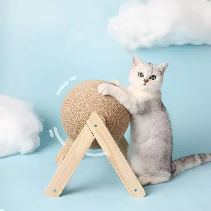 Juguete Para Gatos Pelota De Ropa Sisal Para Mordeduras Y Arrastre Juego De Agarre Para Gatos Jovenes Y Adultos Muebles Resistentes Al Desgaste - 1