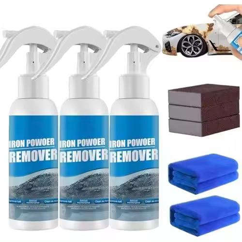 Spray removedor de óxido multiusos, removedor de polvo de hierro, spray para eliminar óxido, spray removedor instantáneo de óxido para herramientas, metales, hierro fundido, piezas de automóviles, etc. (3 piezas-30 ml) - 1