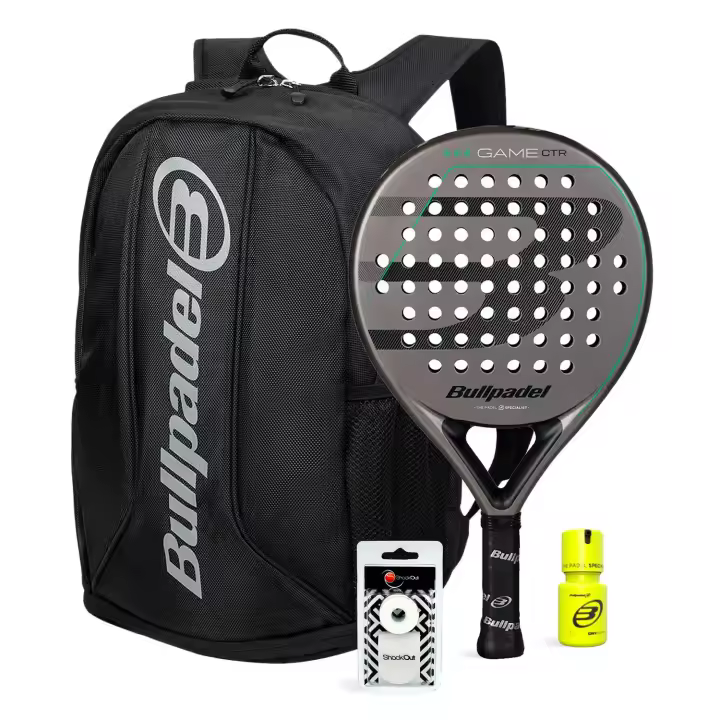 Pack Bullpdel Game Ctr Gris Mochila Avant 2 Dry Grip - 1