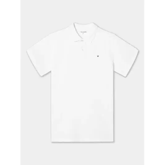 Polo Clásico Liso Blanco - Silbon - 1