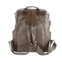 Mochila De Mujer Casual Sencilla De Color Sólido Bolso Escolar De Moda Gran Capacidad Adecuado Para Viajes Mochila De Hombro Para Dama Negro Caqui - details 21