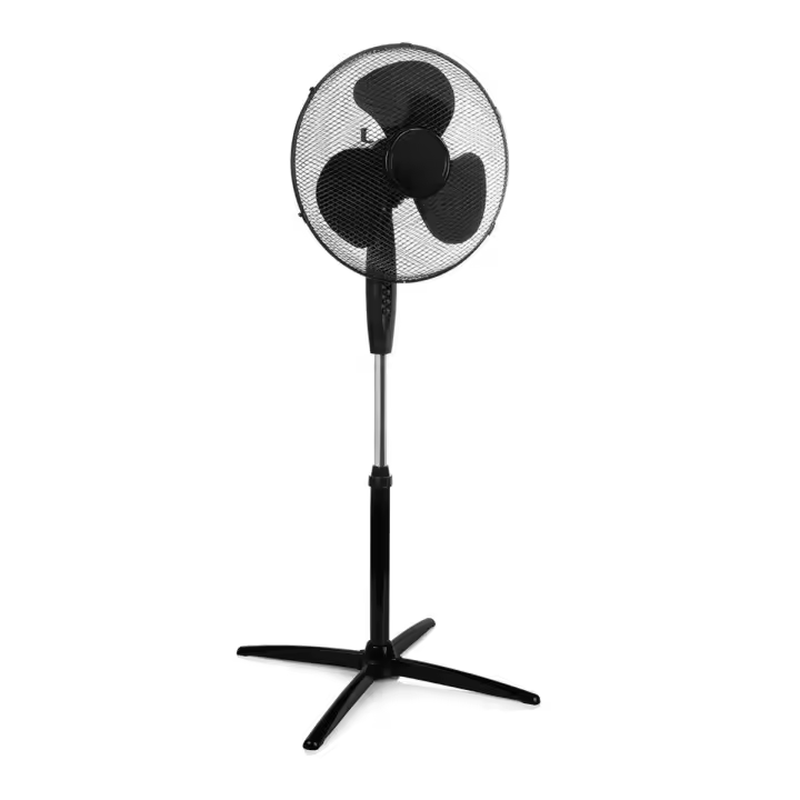 Ventilador de Pie Tristar VE-5754, 3 Velocidades, Potencia45W,  Altura ajustable 105 a 125 cm, Oscilación 85 grados, Patas antideslizantes, Protección sobrecalentamiento. - 1