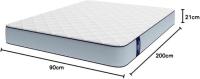 Cecotec 7455 Flow ViscoCare 1900 Colchón Viscoelástico de firmeza alta con viscoelástica y estructura multicapa de 21 cm. - details 1