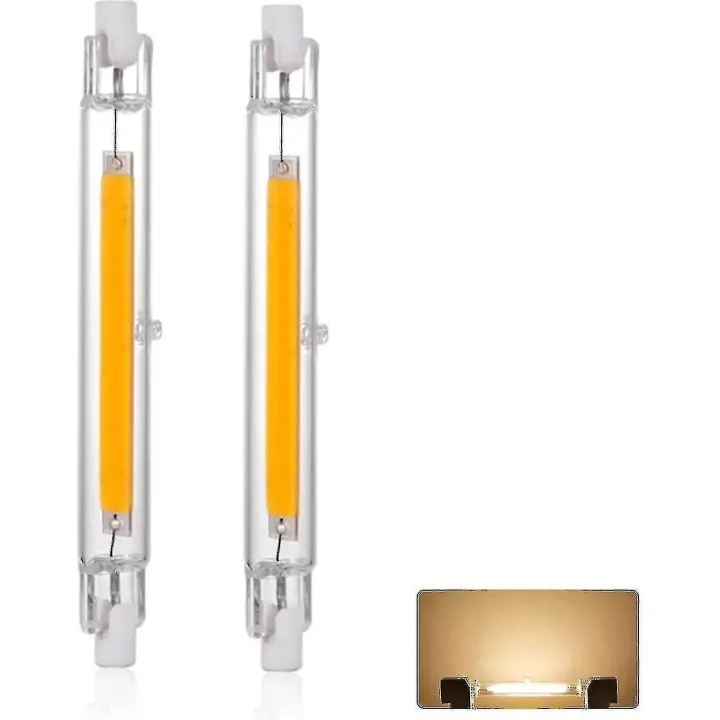 R7s llevó el bulbo 118M 30W Dimmable, blanco caliente 3000K 3000lm, Linear substituye la lámpara del halógeno de J118 300W, 360 rápidamente - 1