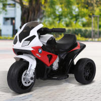 HOMCOM Moto Eléctrica Infantil con Licencia BMW S1000RR Triciclo Trimoto para Niños +2 Años con Luces y Música 66x37x44 cm - details 1