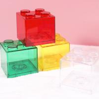 Caja De Ahorro En Bloques De Construcción Transparente Para Niños Caja De Monedas Y Cambio Decoración Del Hogar Juguete Regalo - details 0
