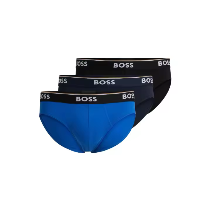 Slip Boss Power -3 Pack- Cotton Stretch (Negro, Marino y Azul) - 1