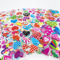 Pack De 12 Pegatinas De Corazón 3D Lindo Para Niños Estuche De PVC Con Burbujas DIY Juguete De Incentivo Para Niños - details 6