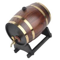 Barrel De Madera De Roble Retro De 3L Para Vino Brandy Y Whisky Con Grifo Contenedor De Cerveza De Barra Ecológico - details 4