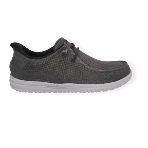 SKECHERS 210959 BKGY RELAXED FIT MELSON SLIP IN - 1
