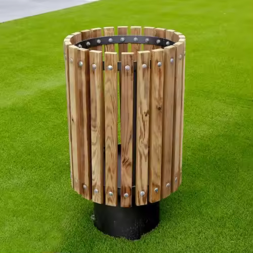 Papelera Madera Moncayo 75x40x40 cm Novedad 2023 - 1