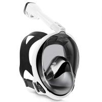 Máscara de buceo para adultos y niños, cara completa, transpirable, snorkel, equipo de natación para miopía, gafas respiradoras secas completas subacuáticas - details 21