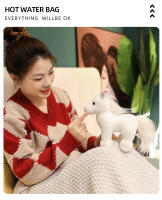 Juguete De Peluche Realista De Caballo Simulación Animal De Peluche Para Decoración Del Hogar Y Regalo De Cumpleaños Para Niños Color Marrón Blanco Negro - details 5