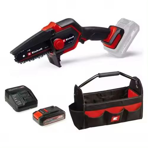 Mini motosierra kit EINHELL cargador + bateria + bolsa - 1
