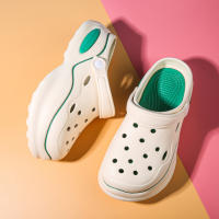 Sandalias De Verano Para Mujer Con Plataforma 5cm Pantshoes Al Aire Libre Clogs Masajeadoras Para Playa Y Baño Zapatos De Interiores Comodidad En Casa - details 9