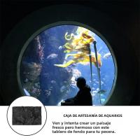 2 Pcs Fondo De Acuario 3D Para Tanque De Peces Y Terrario Adhesivo De PU Decorativo Personalizable Para Reptiles Y Tortugas - details 7