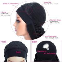 Aircabin Peluca Bob Corta De Cabello Humano Natural Negro Con Diadema Textura Encarcelada Para Mujeres Capa Media Fabricada Con Máquina - details 5