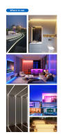 Tiras De Luces LED RGB Con Panel Solar Cargado a Prueba De Relámpagos 15M10M5M Control Remoto 8 Modos Impermeables Para Decoración De Hogar - details 8