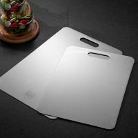 Tabla De Corte De Acero Inoxidable Engrosada Antibacteriana Y Antifúngica Accesorios De Cocina Doble Cara Resistente Al Desgaste - details 5