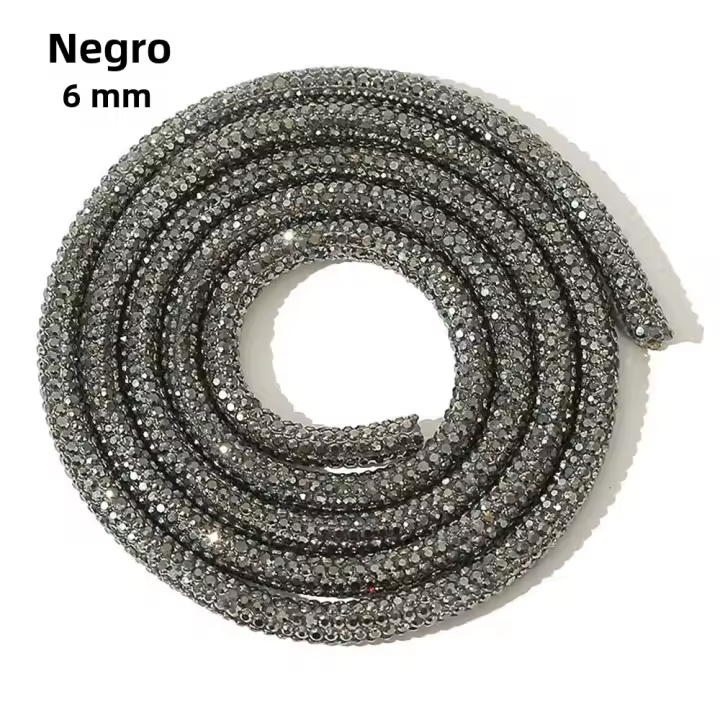Aplicación De Cristal De Vidrio Con Diamantes Para Vestido De Boda Ropa Zapatos Bolsos Decoración De Cuerda De Tubo Colorido Para DIY - 1