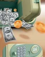 Caja De Ahorro Electrónica Para Niños Mini ATM Con Contraseña Seguro Para Dinero Y Monedas Casa Del Dinero Para Ahorrar Regalo Ideal Para Niños Años 3-12 - details 11