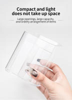 Organizador De Pinceles Para Uñas Transparente De Acrílico Con 3 Grillas Estilo Simple Soporte Para Maquillaje Y Almacenamiento De Lápices De Ojos - details 4