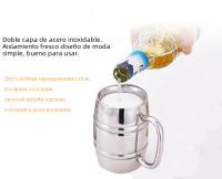 Taza De Cerveza Doble De Acero Inoxidable 500/450ml Con Asa Taza De Café Para Exteriores Y Camping Taza Portátil Aislada - details 4