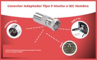 Banner - Adaptador coaxial hembra a tipo f macho