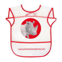 MS bebe -  Pack de 7 baberos para bebé - Pack de 7 Baberos Impermeables para Bebés de 6 a 12 meses | Divertidos estampados surtidos con Animales - details 2