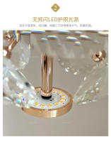 Lámpara Colgante De Cristal K9 Para El Dormitorio Luz Francesa De Lujo Para Barra De Restaurante Y Ambiente De Dandelion - details 6
