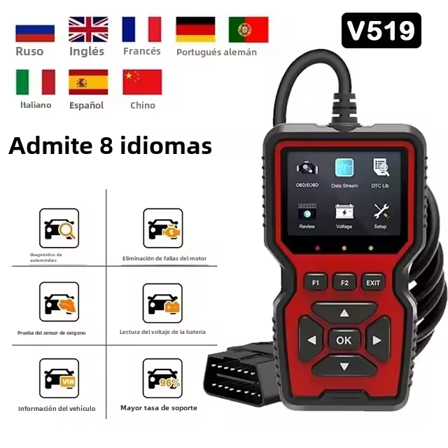 V520 v309 nuevo obd2 escáner profesional auto Motores sistema Vida Libre automotriz DTC lector de código búsqueda herramienta diagnóstico del coche - 1